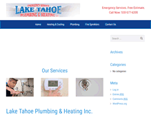 Tablet Screenshot of plumbinglaketahoe.com
